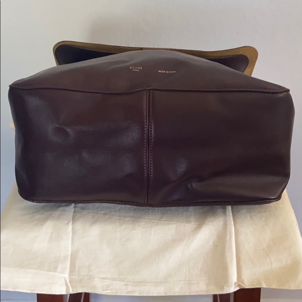 Celine Gourmette Leather Shoulder Handbag - Picture 6 of 13